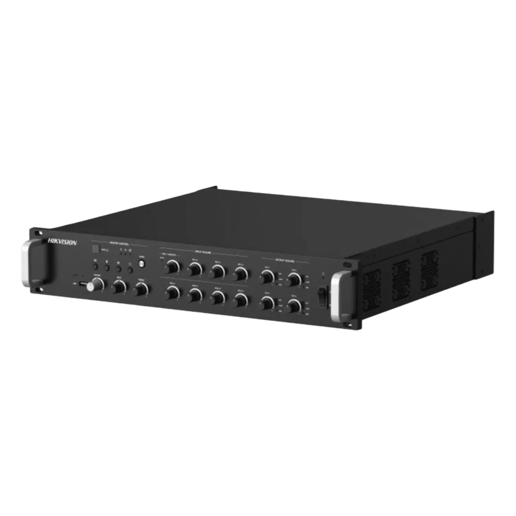 Amplificador de Red | 4 Zonas de 250W | 100V/70v | Calendarización de eventos | Biblioteca de Materiales de Audio | Entrada de Alarma | — HIKVISION · SKU DS-QAZ1A1000G1-VB4