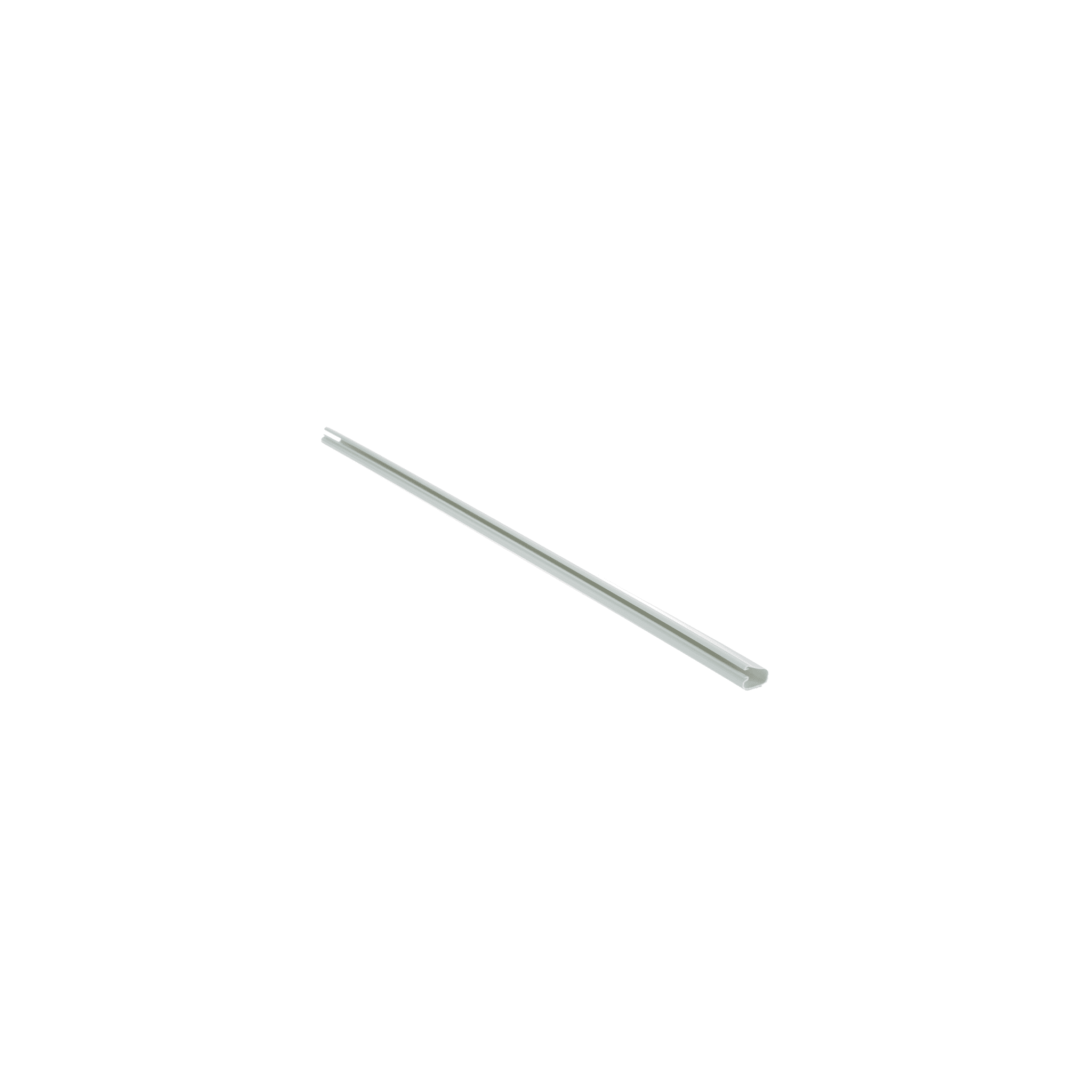 Canaleta LD3 de PVC rígido, con cinta adhesiva para instalación sin herramientas, 19.6 x 12 x 1828.8 mm, Color Blanco