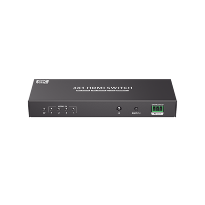Switch Conmutador HDMI 4X1 | 4 Entradas 1 Salida | Velocidad de trasmisión 48 Gbps | Resolución 8K | Salida de audio | HDCP 2.3