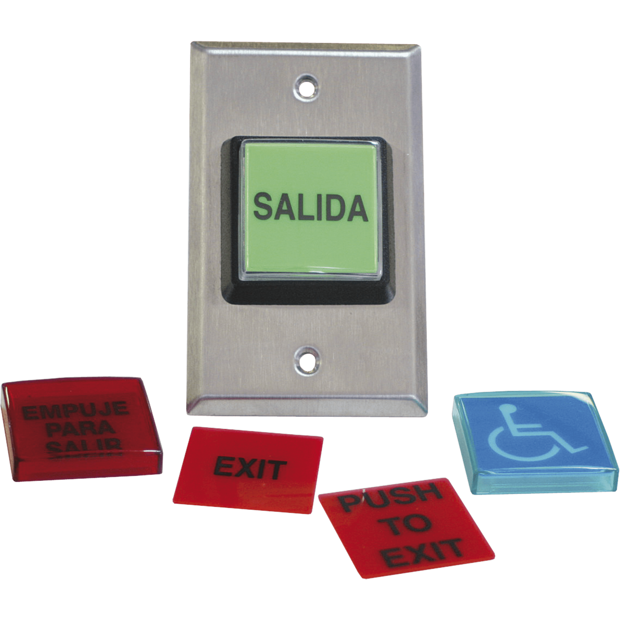 Botón de Salida / MÚLTIPLES Placas/ Luz LED /2 Años Garantia