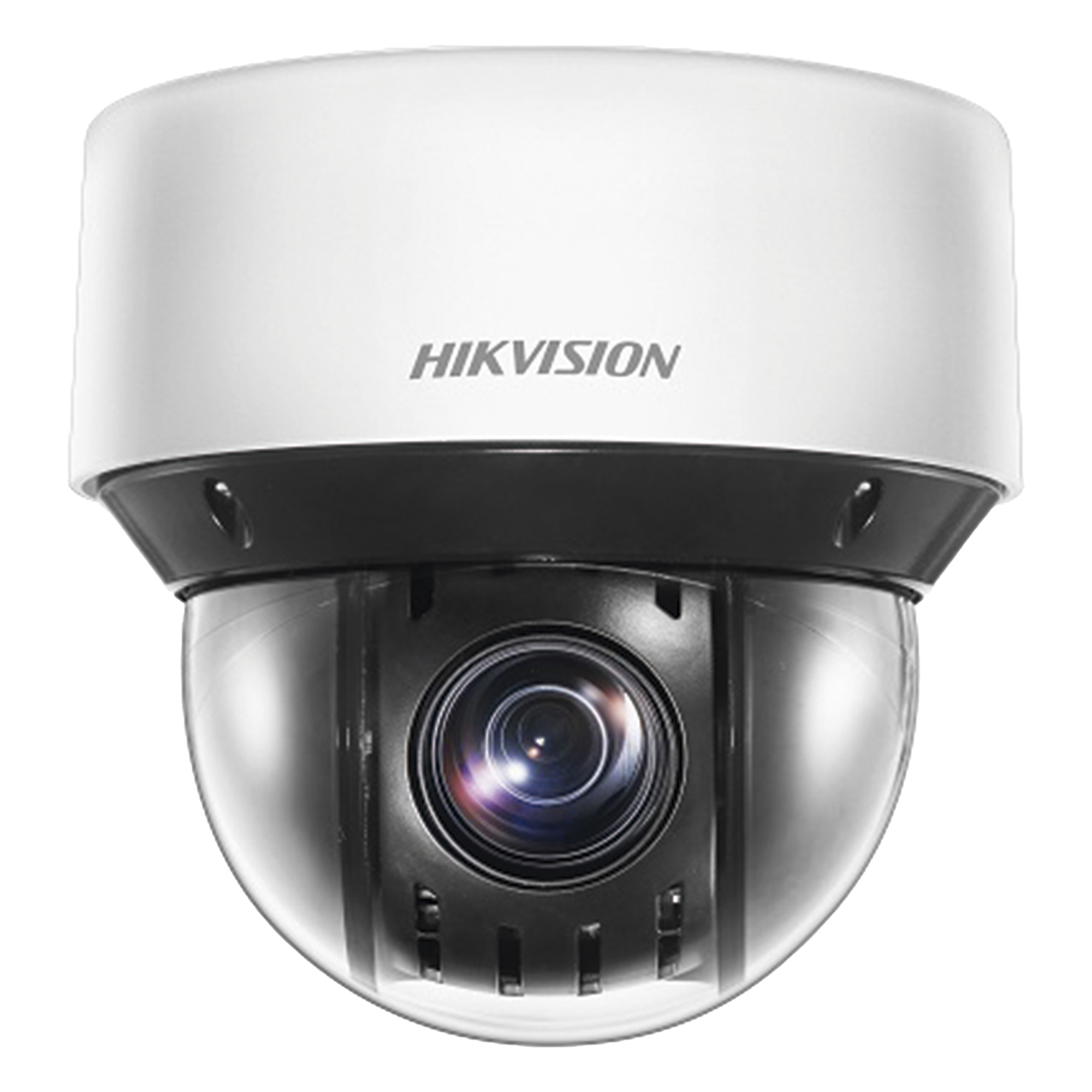 Mini Domo IP PTZ / 4 Megapixel / Zoom Óptico 25x / IR Inteligente 50 m (164 ft) / WDR 120 dB / Autoseguimiento / PoE+ / IP66 — HIKVISION · SKU DS-2DE4A425IWG-E