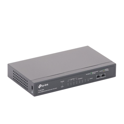Switch Gigabit PoE+ no administrable de 8 puertos 10/100/1000 Mbps, solo 4 puertos PoE, para escritorio