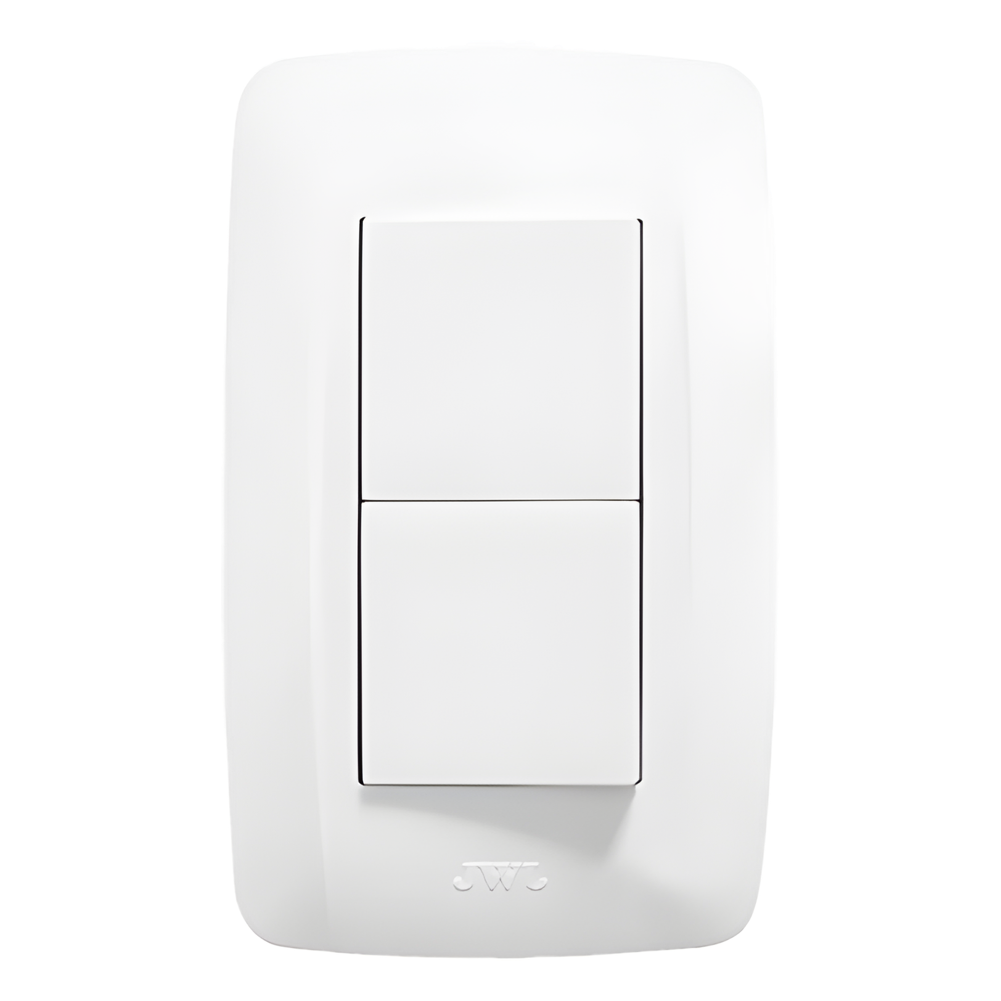 Apagador Escalera Doble de 10 A/ 127 V CA ~ 60 Hz / 1 1/2 Módulos / Color Blanco. — JWJ · SKU JTL-C7306