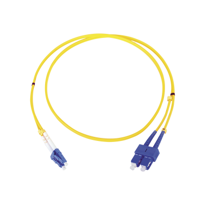 Jumper de Fibra Óptica Monomodo LC/SC Duplex de 1 Metro (3.28 Pies)