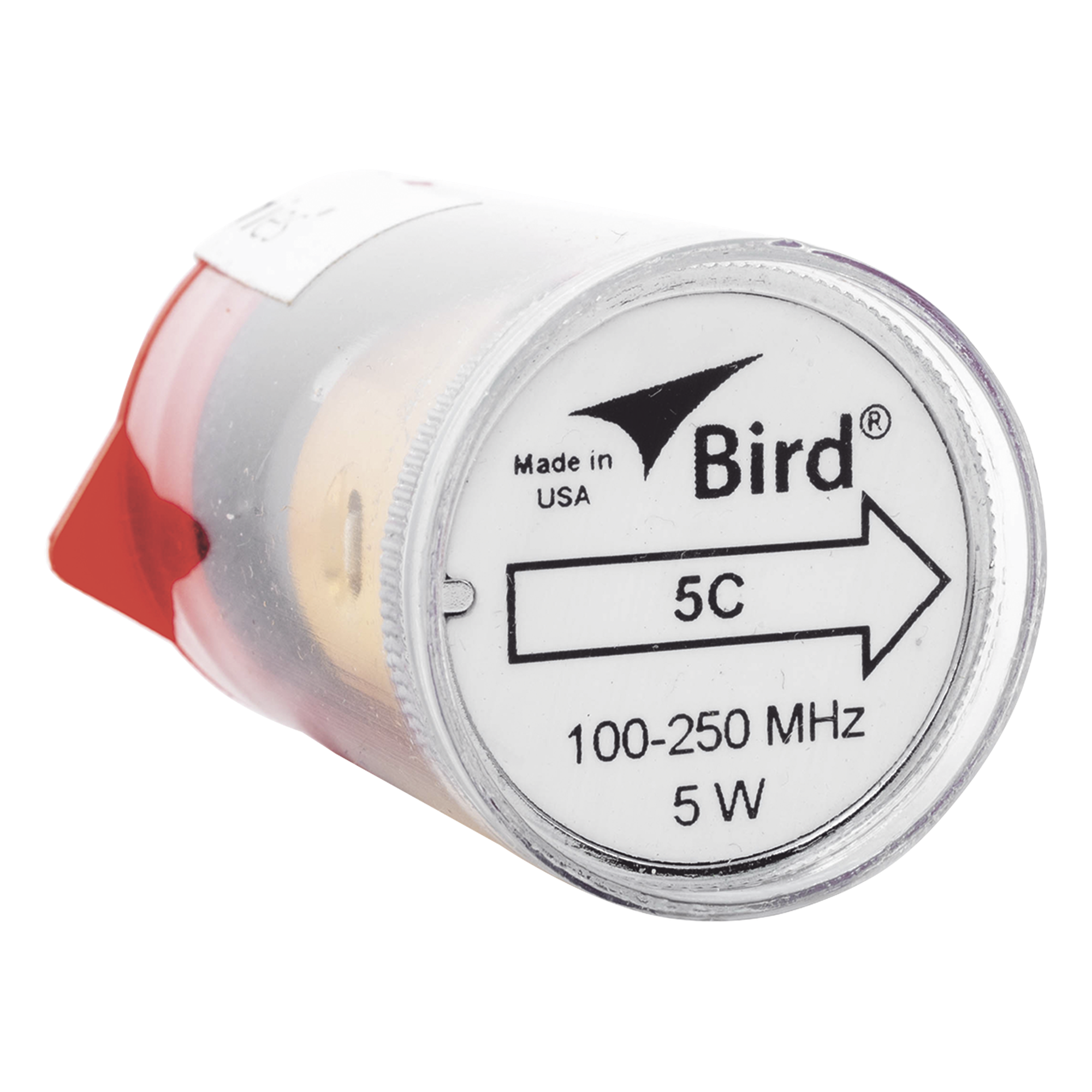 Elemento de 5 Watt en linea 7/8" para Wattmetro BIRD 43 en Rango de Frecuencia de 100 a 250 MHz. — BIRD TECHNOLOGIES · SKU 5C