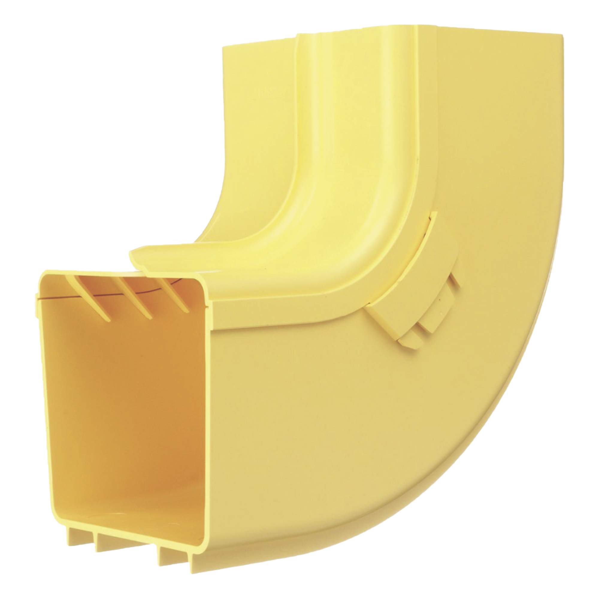 Bajada Vertical Interior de 90º con Tapa, Para uso con Canaletas 4X4 FiberRunner™, Color Amarillo — PANDUIT · SKU FRIVRA4X4LYL