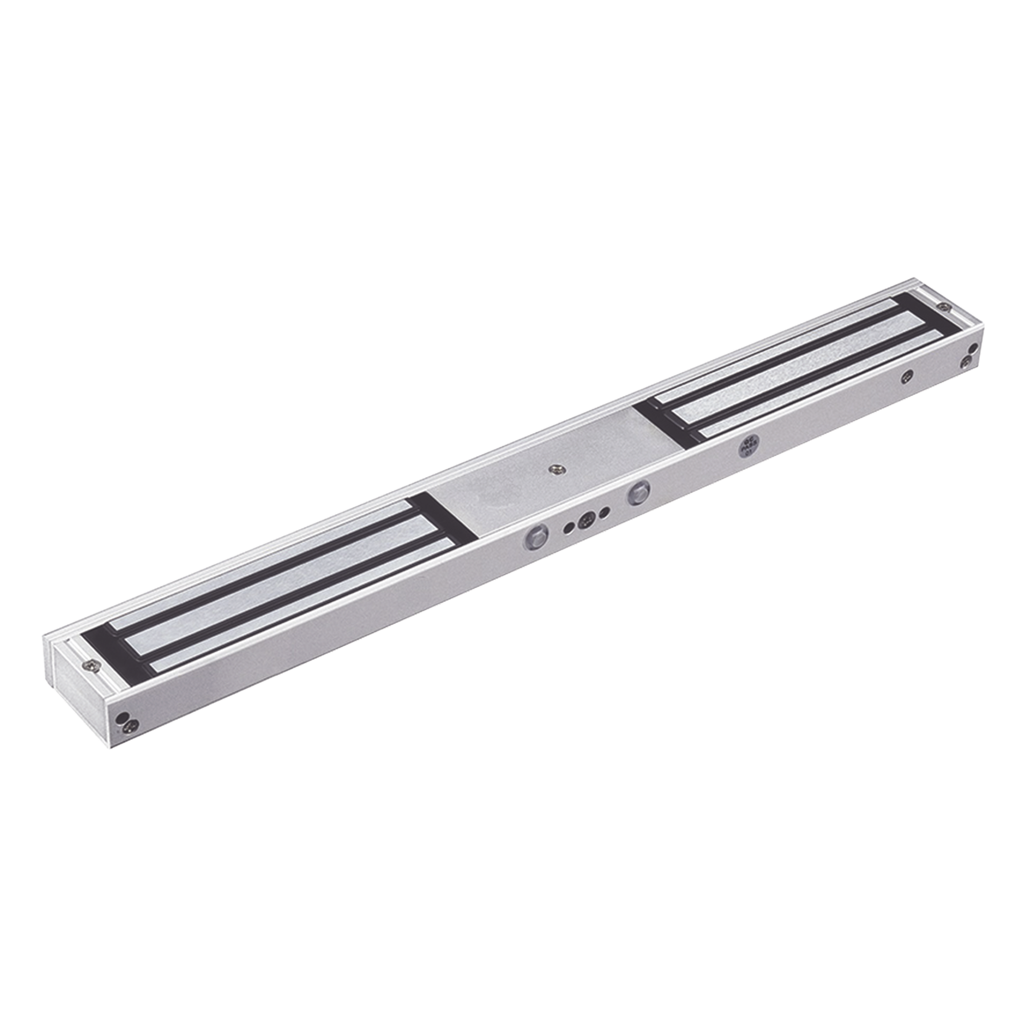 Chapa Magnética Doble para Aplicación en Puertas de Doble Hoja. 1200 lbs(x 2). LED indicador ultrabrillante — ACCESSPRO · SKU MAG1200NDLED