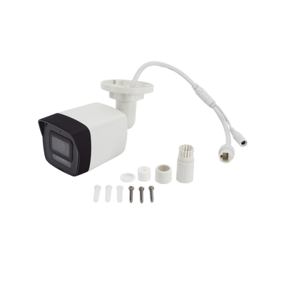 [SIN MARCA O LOGO][Dual Light] Bala IP 4 Megapixel / Lente 2.8 mm / 30 mts IR + 30 mts Luz Blanca / Micrófono Integrado / ACUSENSE Lite / Exterior IP67 / H.265 / PoE  / Micro SD