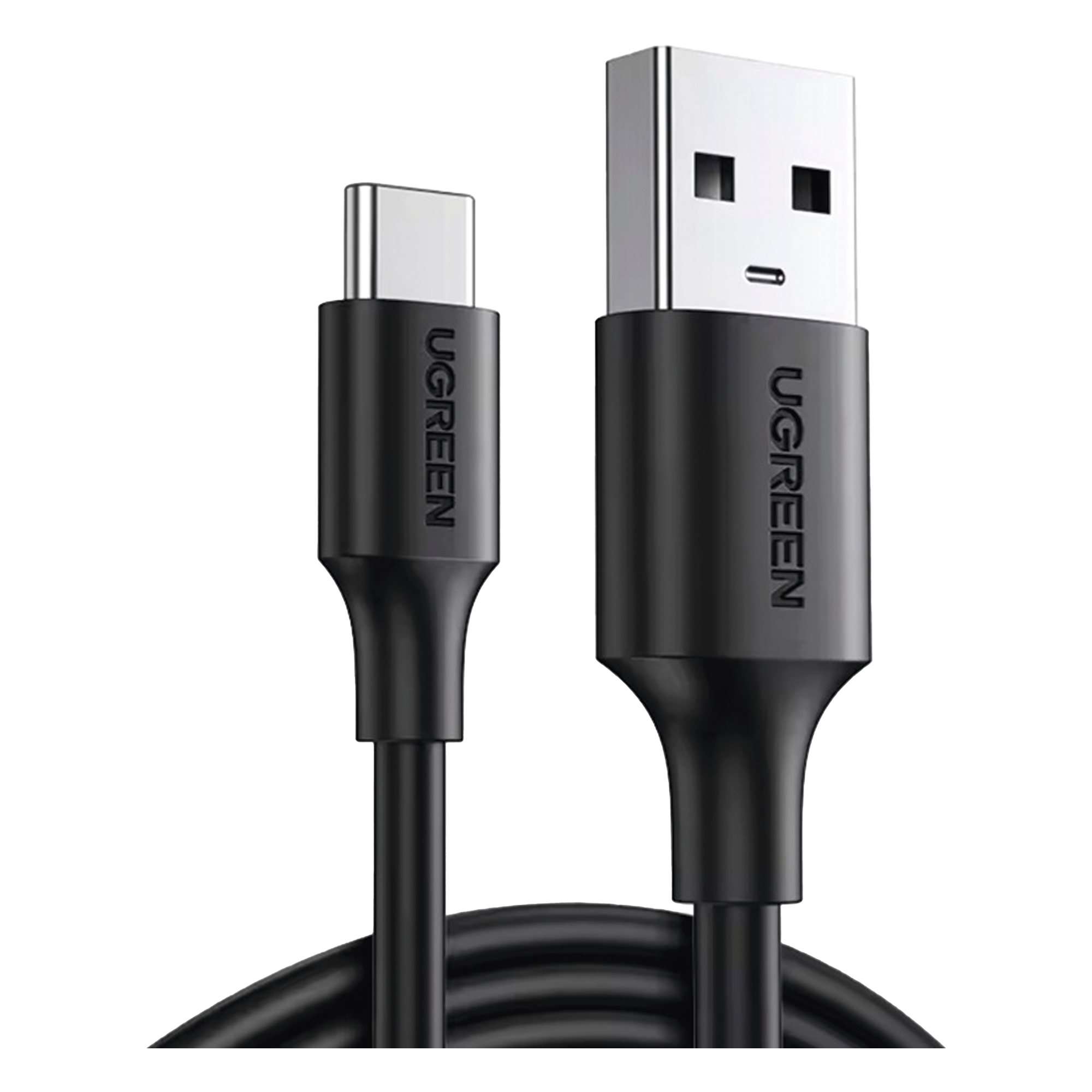 Cable USB-A a USB-C | 1 Metro | Carga y Sincronización de Datos | Carga Rápida 60W | Datos 5 Gbps | QC 3.0/2.0 | FPC | AFC | Protección Integrada | Duradero y Flexible| Caja ABS | Cubierta de TPE | Color Negro. — UGREEN · SKU 20882