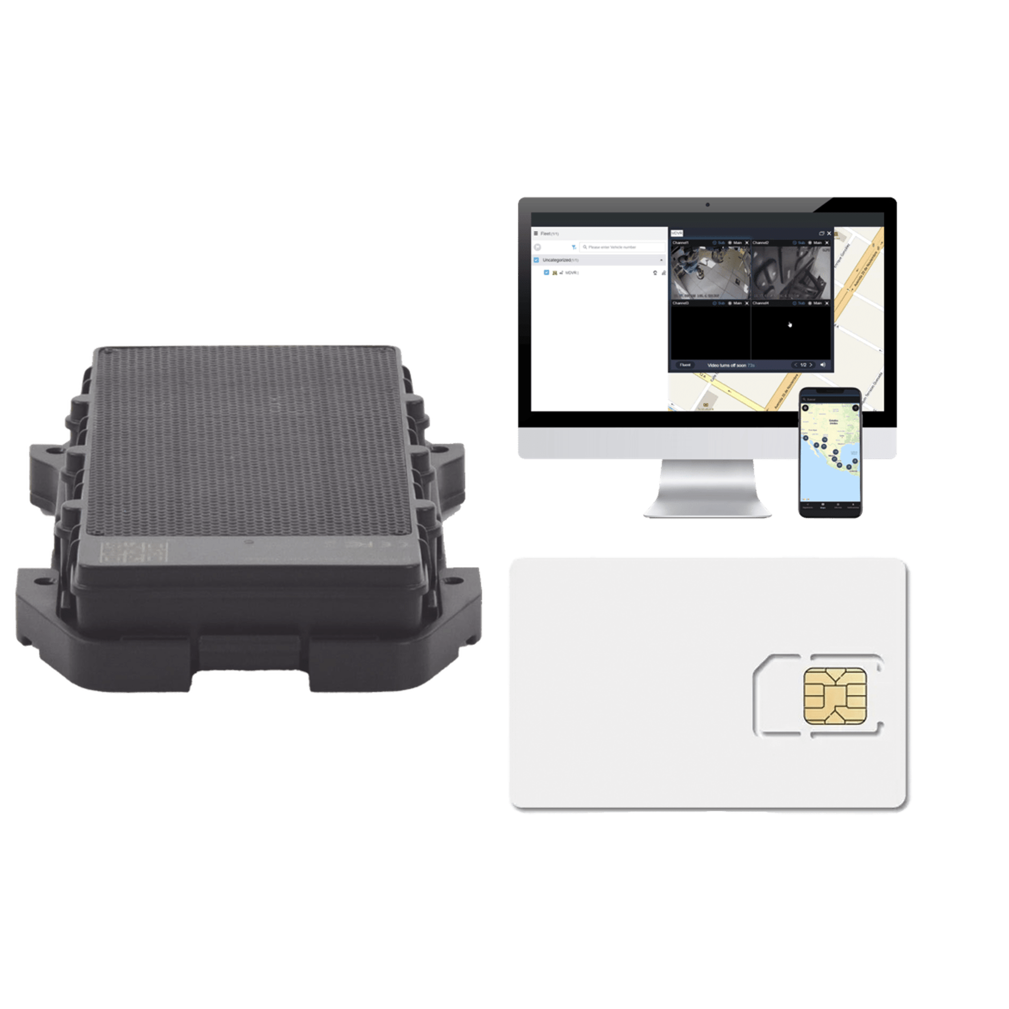 KIT Localizador 4G con carga solar / Semiautónomo / Rastreo de contenedores / Cajas de tráiler / Alarma de sabotaje audible / Incluye Licencia vitalicia EPCOMGPSCODE y SIM de datos SIM500MB2Y — JIMIIOT · SKU LL303KIT2