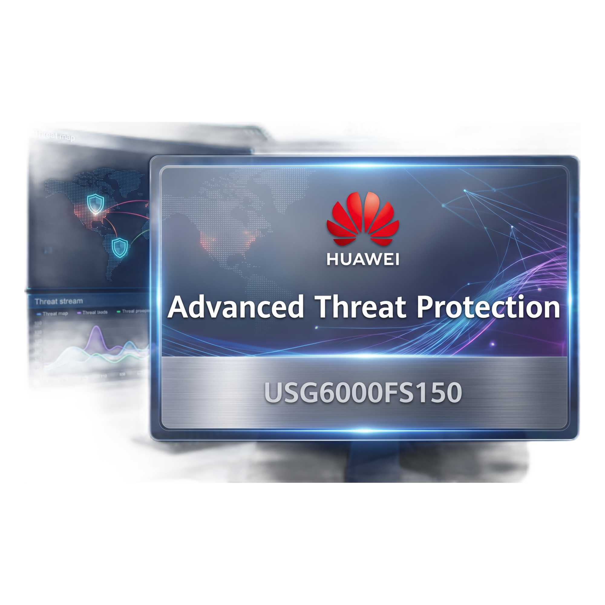 Licencia Advanced Threat Protection (Antivirus, IPS, y Filtrado por web/aplicación) para Firewall USG6000F-S150 por 1 año — HUAWEI · SKU LIC-USG6KF-S150-ATP-1Y-OV