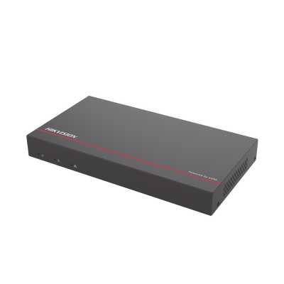 NVR + eSSD / 4 Megapixel / 8 Canales IP / 8 Puertos PoE+ / eSSD de 1 TB / ACUSENSE / Diseño Compacto y Cero Ruido — HIKVISION · SKU DS-E08NI-Q1/8P/1T