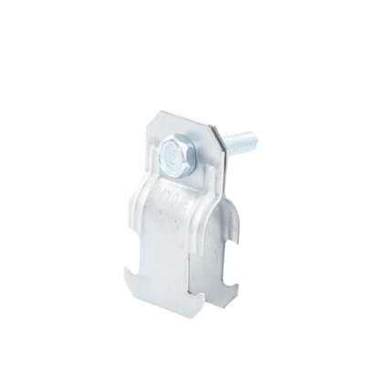 Abrazadera Unicanal para Conduit Pared Gruesa y PVC de 1/2" (13 mm).