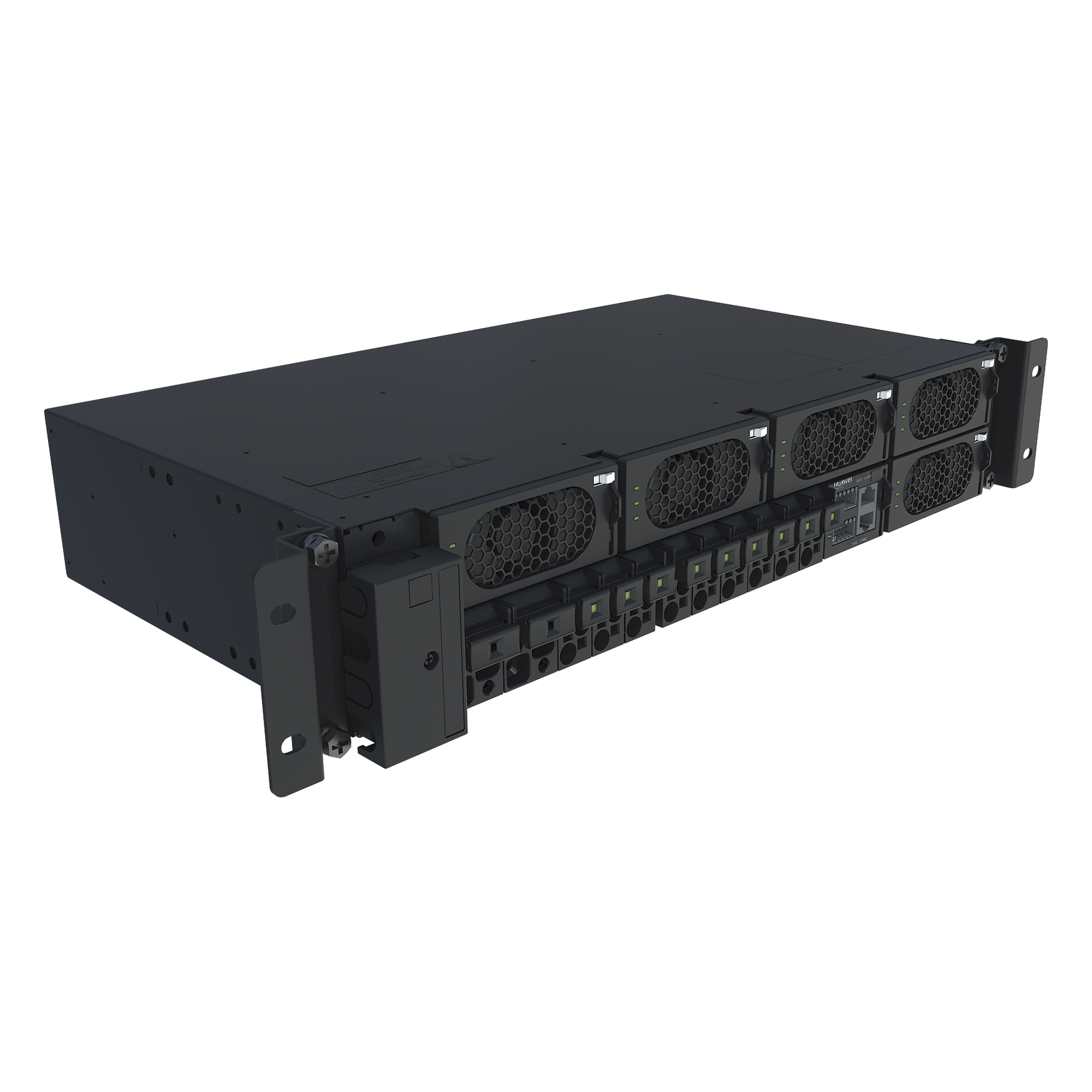 Rectificador de Telecomunicaciones / -48 VDC 200A / Entrada 220/380 VAC Trifásica / Eficiencia >96% / 2U Rack 19 pulgadas / Hot-Swap / RS485