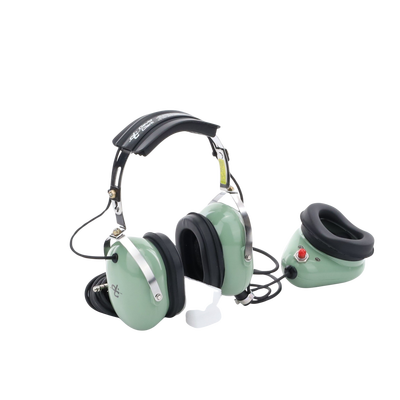 Auriculares estilo Muff-Mic para operaciones de mantenimiento y rampas en aeropuertos