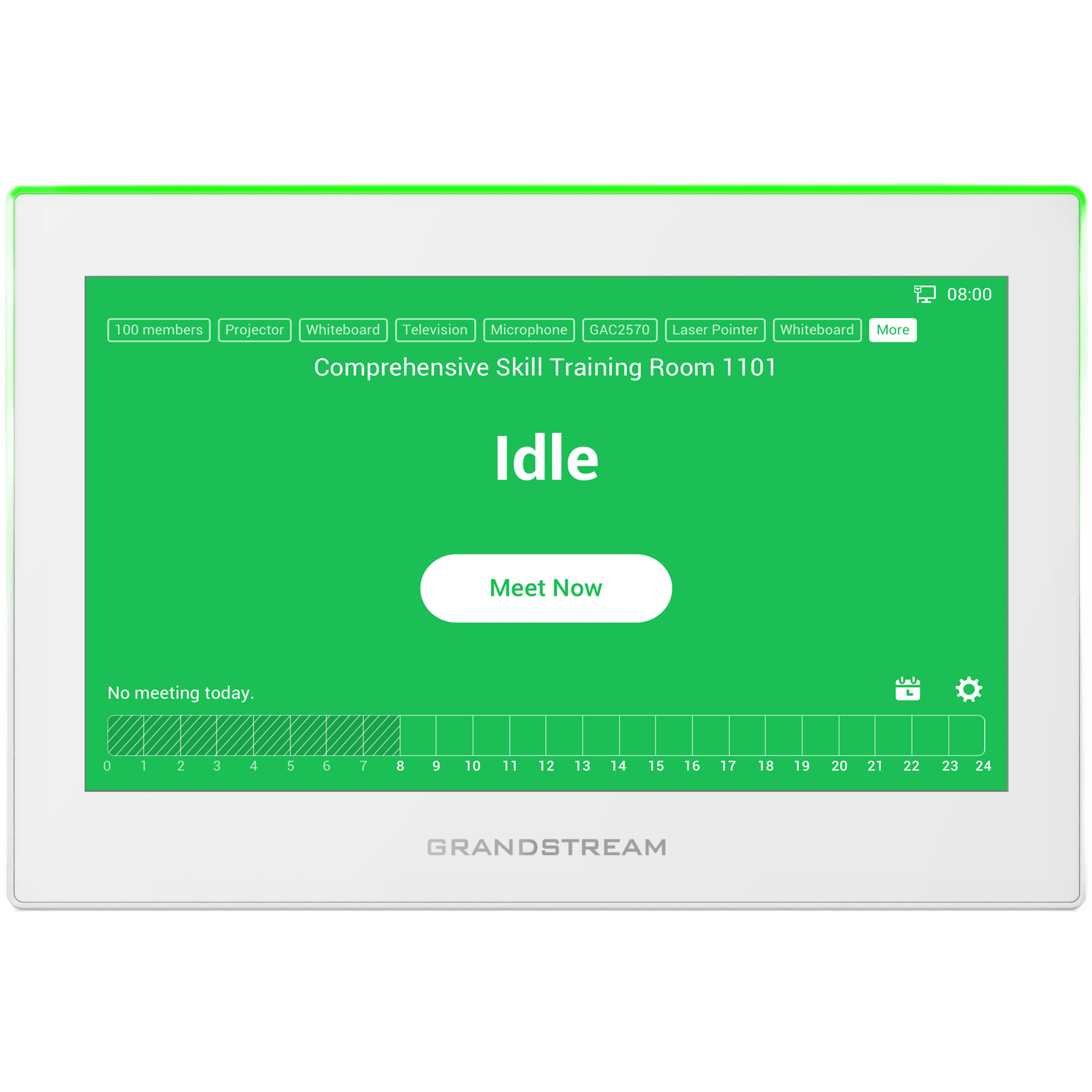 Estación de Intercomunicación SIP con Wi-Fi 6, Bluetooth y Control Total para Agendamiento de Salas y Edificios Inteligentes (Color Blanco)