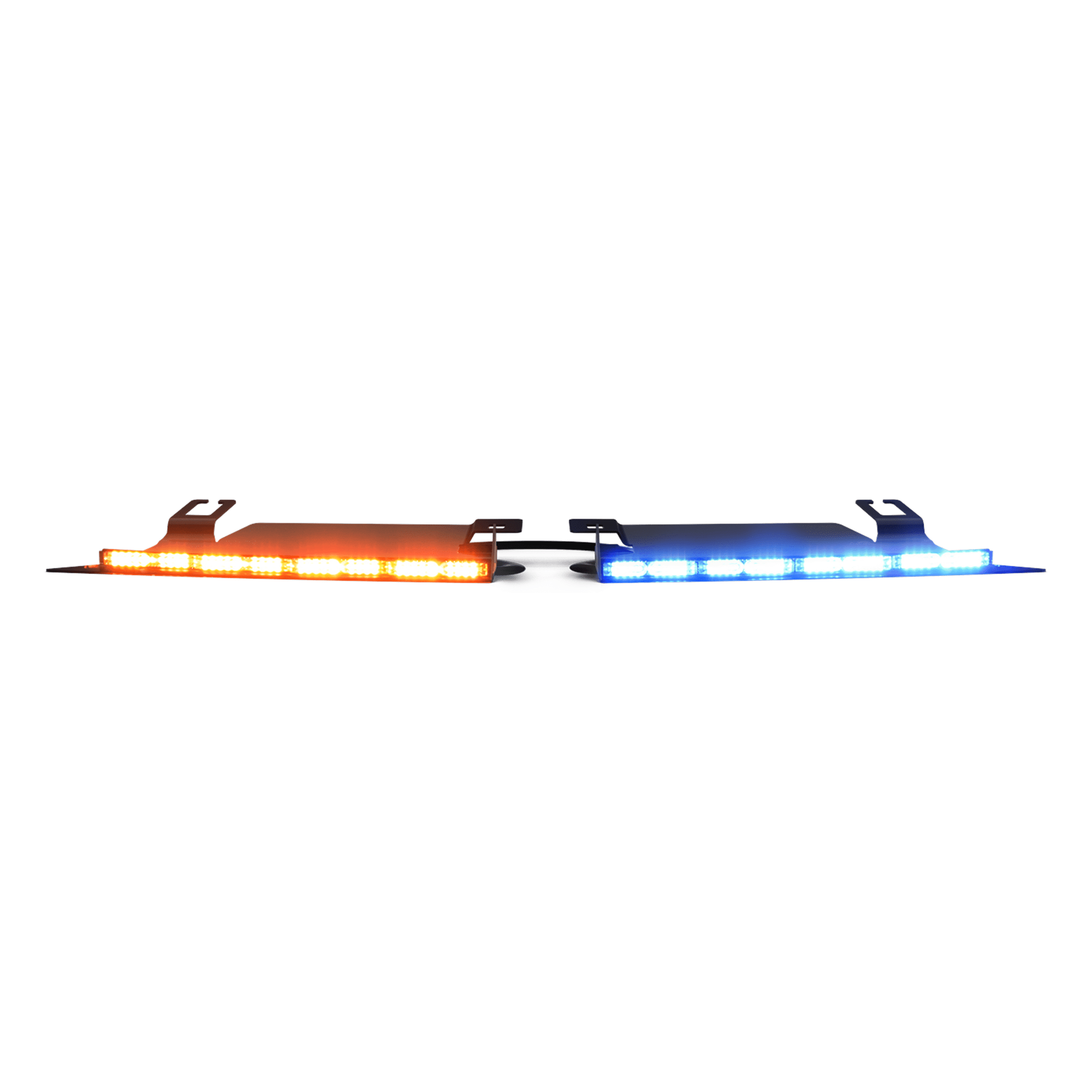 Visera Interior Rojo-Blanco/Azul-Blanco 144 LED Con Luces De Penetración incluye Bracket Ford Police Interceptor, Necesario agregar CZMATSIBSYS — ECCO · SKU 39-30021-CM