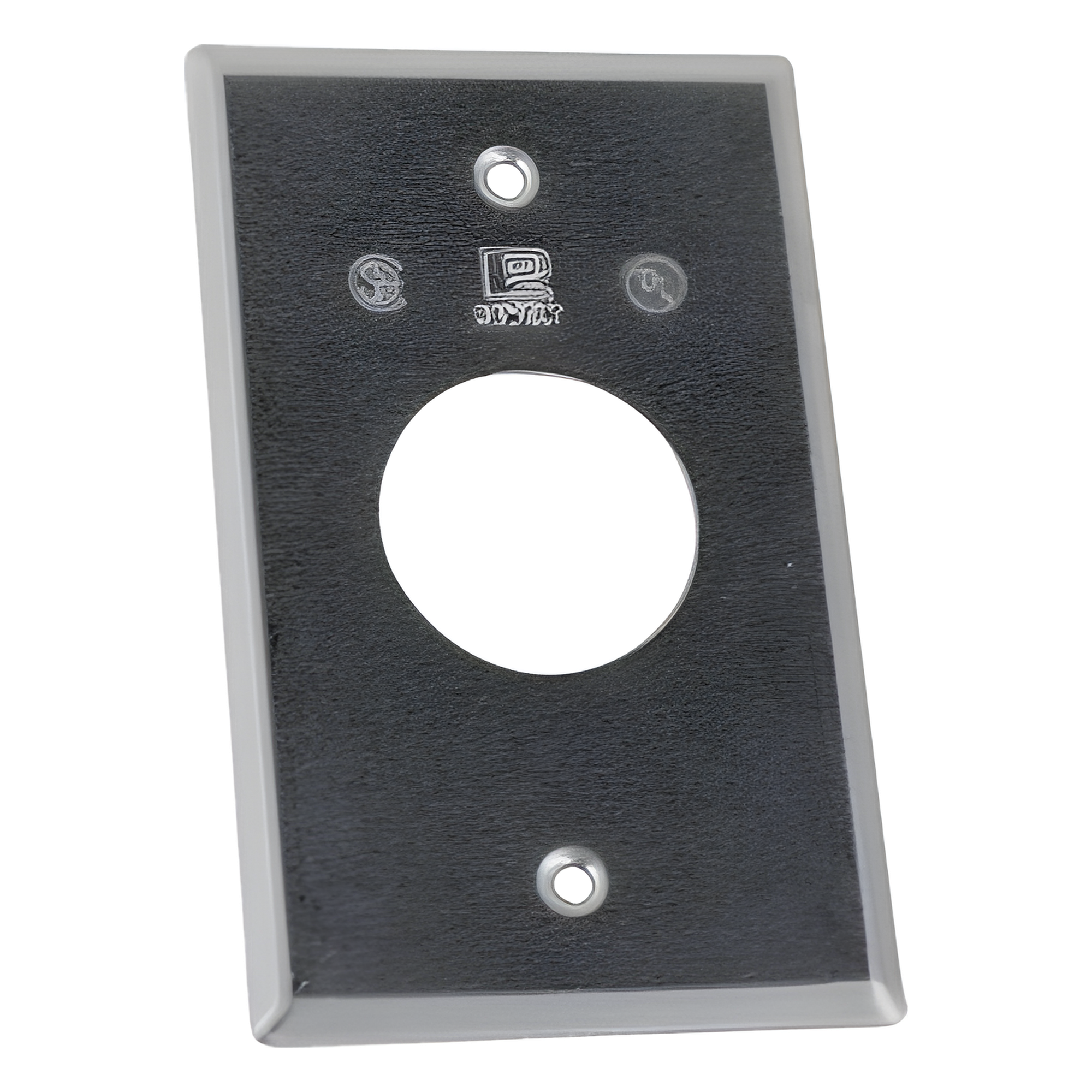 Tapa rectangular aluminio para contacto  de 40.3 mm, tipo RR a prueba de intemperie. — RAWELT · SKU TR-0423