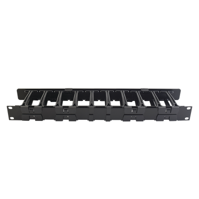 Organizador de Cable Horizontal RouteIT, Sencillo, Para Rack de 19in, 4in de profundidad, 1UR