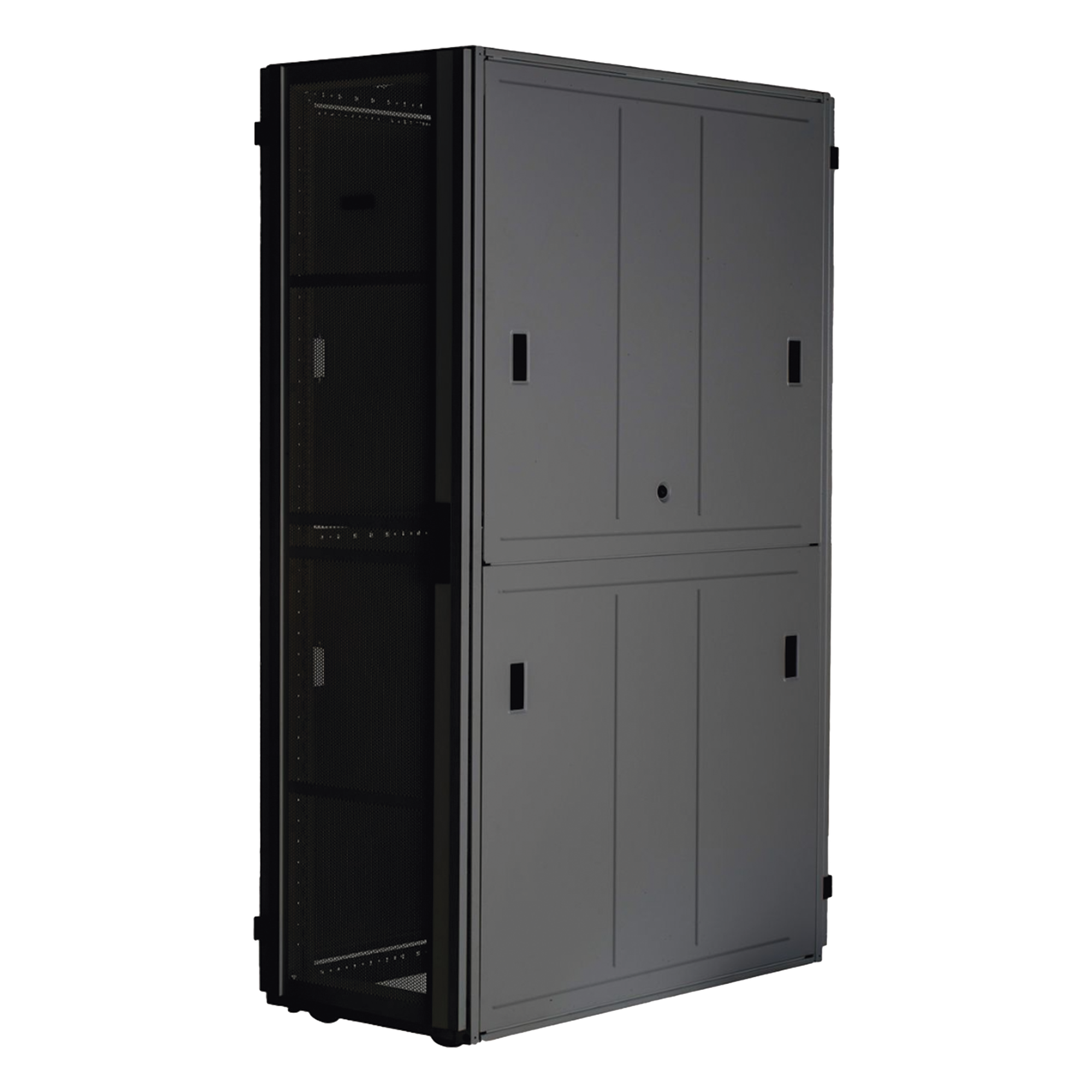 Gabinete para Centro de Datos / 48 UR / 800 mm Ancho x 1070 mm Profundidad / Puertas Perforadas 80% / Carga Estática 1588 kg / Acero Epoxi Negro — PANDUIT · SKU XGL84812B