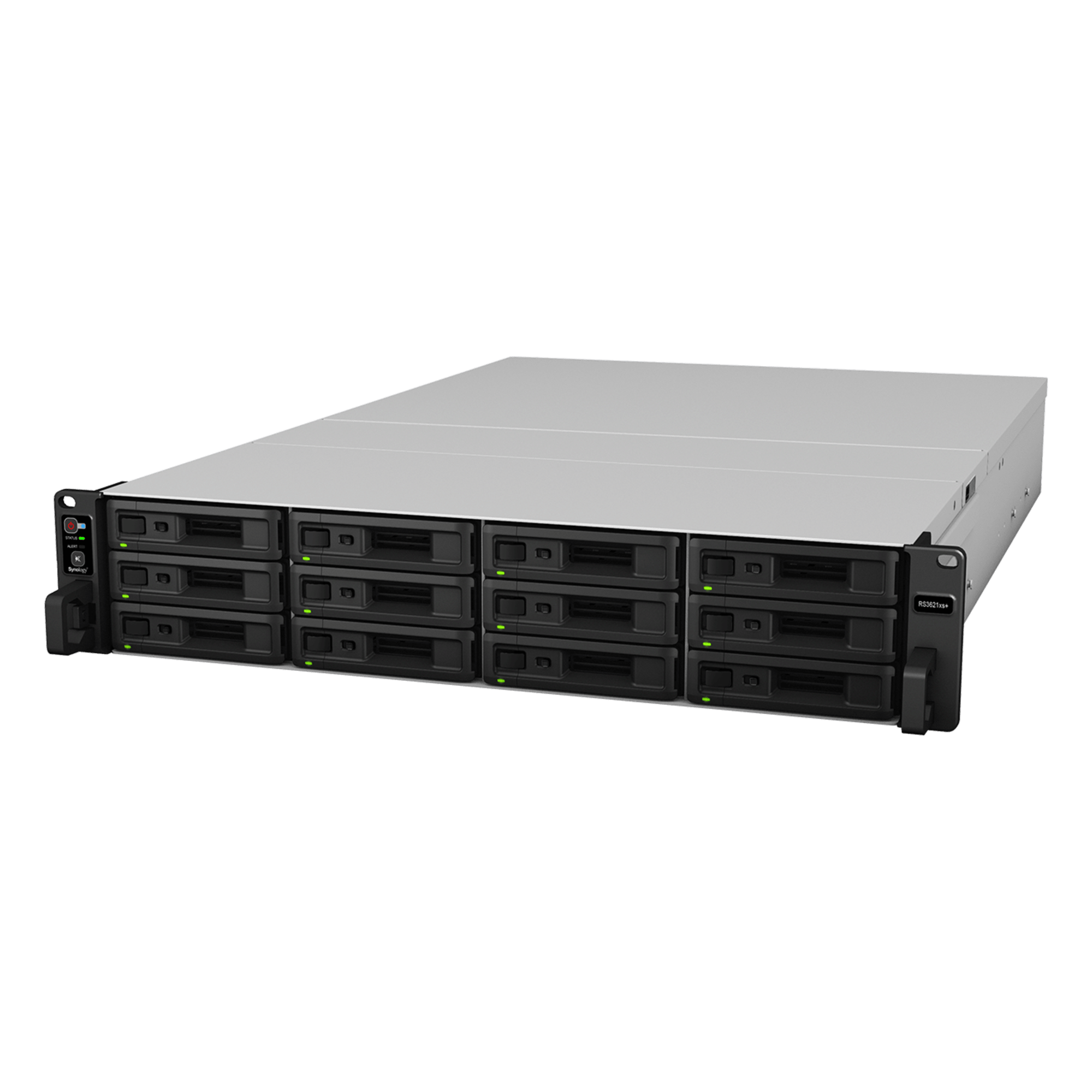 RackStation RS3621xs+ | 12 Bahías | Procesador Intel Xeon D-1541 8 Núcleos | 8 GB DDR4 ECC | Dual 10GbE | Alimentación Redundante | Escalable a 36 Bahías | Garantía 3 Años.