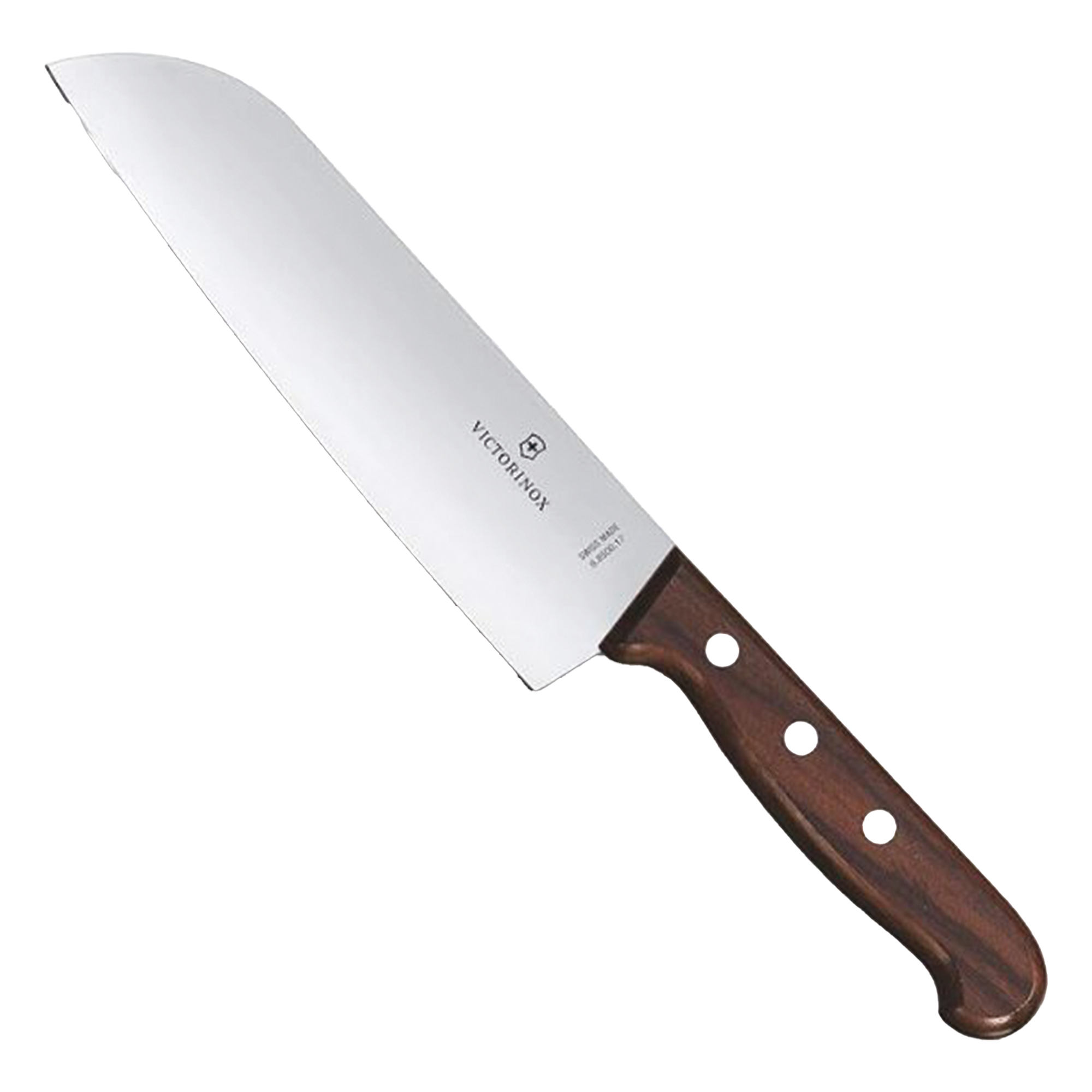 Cuchillo Santoku Wood de 17 cm, Filo con Corte Recto, Estilo Japonés — VICTORINOX · SKU 6.8500.17G