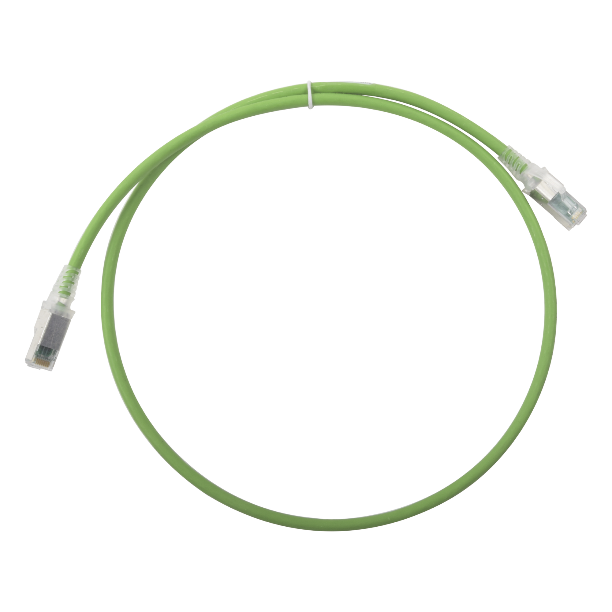 Patch Cord Z-MAX Cat6A S/FTP, CM/LS0H, 0.91 metros (3 pies), Color Verde, Versión Bulk (Sin Empaque Individual) — SIEMON · SKU ZM6A-S03-07B