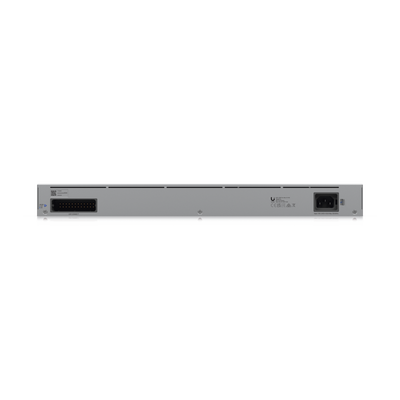 UniFi Switch Pro Max 24 POE, 24 puertos (8 puertos POE++ 2.5 GbE y 16 puertos GbE POE+), 2 puertos SFP+ 10G, 400W, pantalla táctil