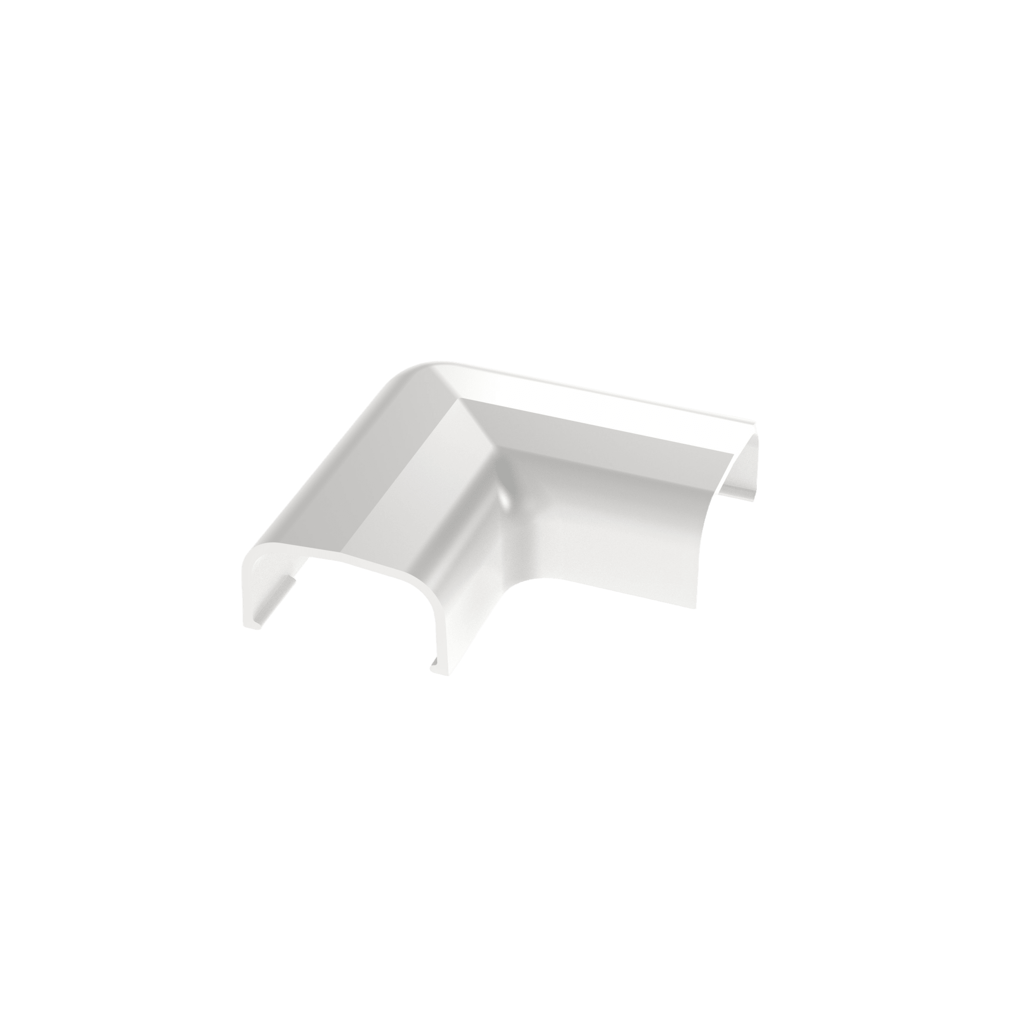 Conexión en ángulo recto "L", para uso con canaleta LD5, material ABS, Color Blanco