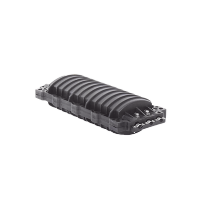 Caja de Distribución de Fibra Óptica Horizontal, Hasta 96 Empalmes, Exterior IP68, 2 Puertos de Entrada y Salida