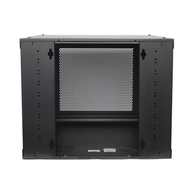 Gabinete de Pared con Puerta Perforada, 635mm de Profundidad, 9U Rack de 19 in, Acero Reforzado