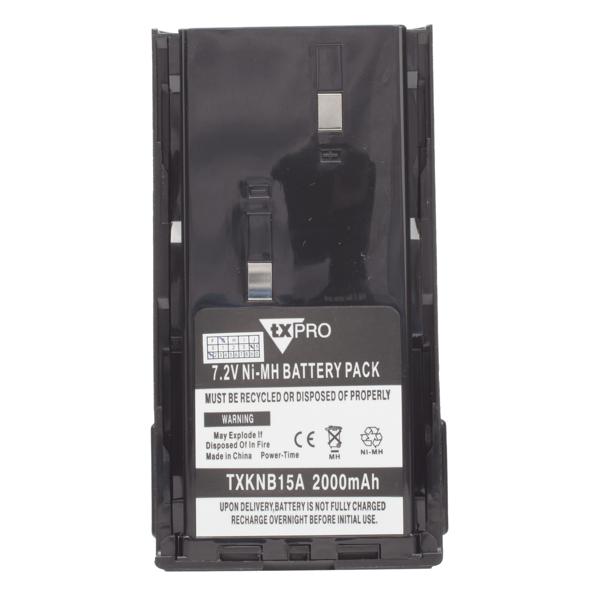 Batería Ni-MH / 2000 mAh / Celdas Japonesas / Carga Rápida 3 h / Policarbonato Resistente / Sellado Ultrasónico / Estándares Militares