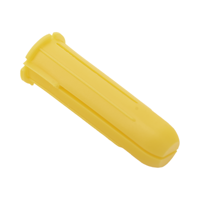 Paquete de 20 taquetes amarillo 1" y 20 tornillos 8mm x 1"