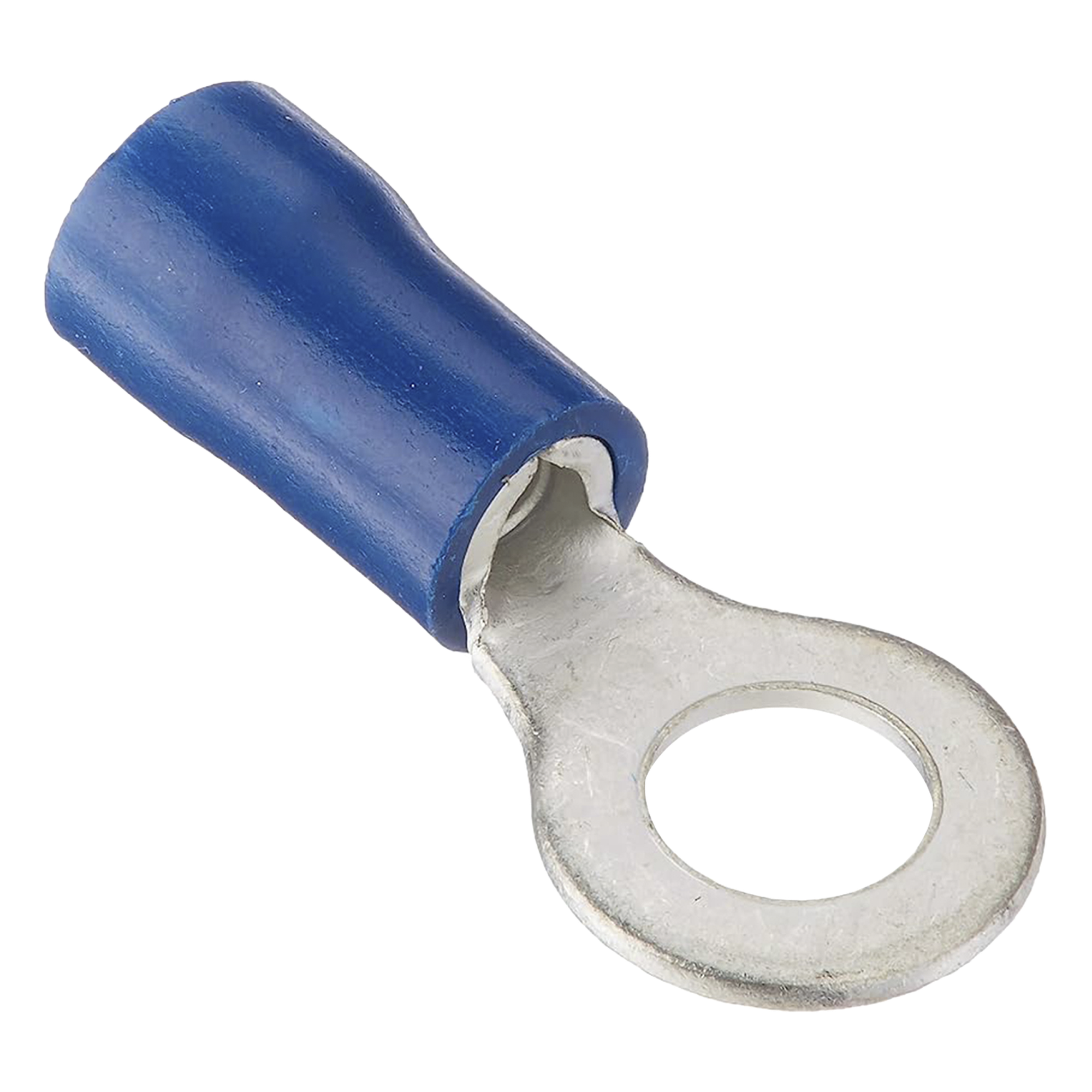 Terminal tipo ojo / 1 / 4 " / 16 - 14 AWG / Azúl / Paquete de 25 piezas. — EPCOM POWERLINE · SKU AE34162