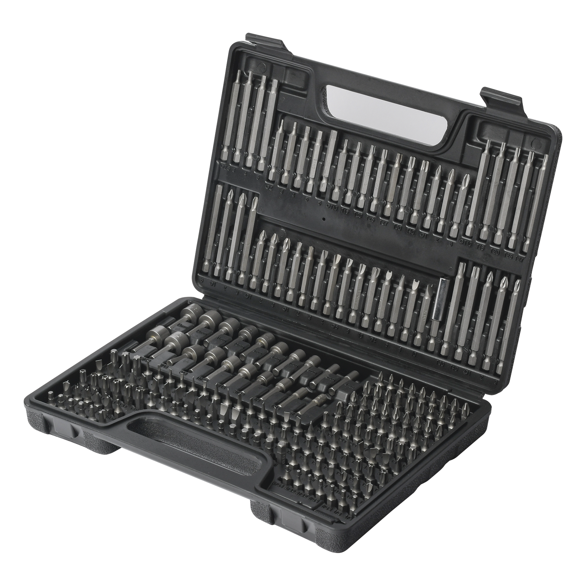 Juego de 208 Puntas para Taladro Entrada Hexagonal 1/4". Incluye Estuche. — PRECISION · SKU PST-C010-03