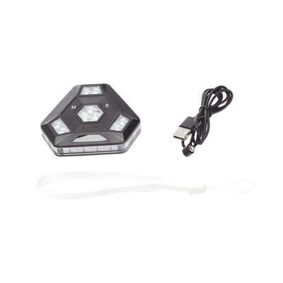 Luz Auxiliar Rojo/Azul Ultra Brillante Para Automóviles, Motocicletas y Bicicletas Con Montaje Magnético