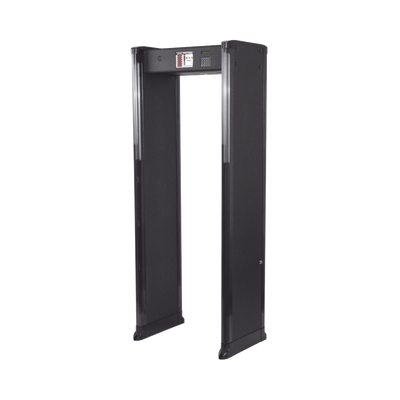 Arco Detector de Metales de 6 Zonas para Intemperie con Anclaje para Fijarse al Piso. Incluye Sensor IR para evitar falsas Alarmas / Certificado por la Administración Federal de Aviación de EE. UU. (FAA)