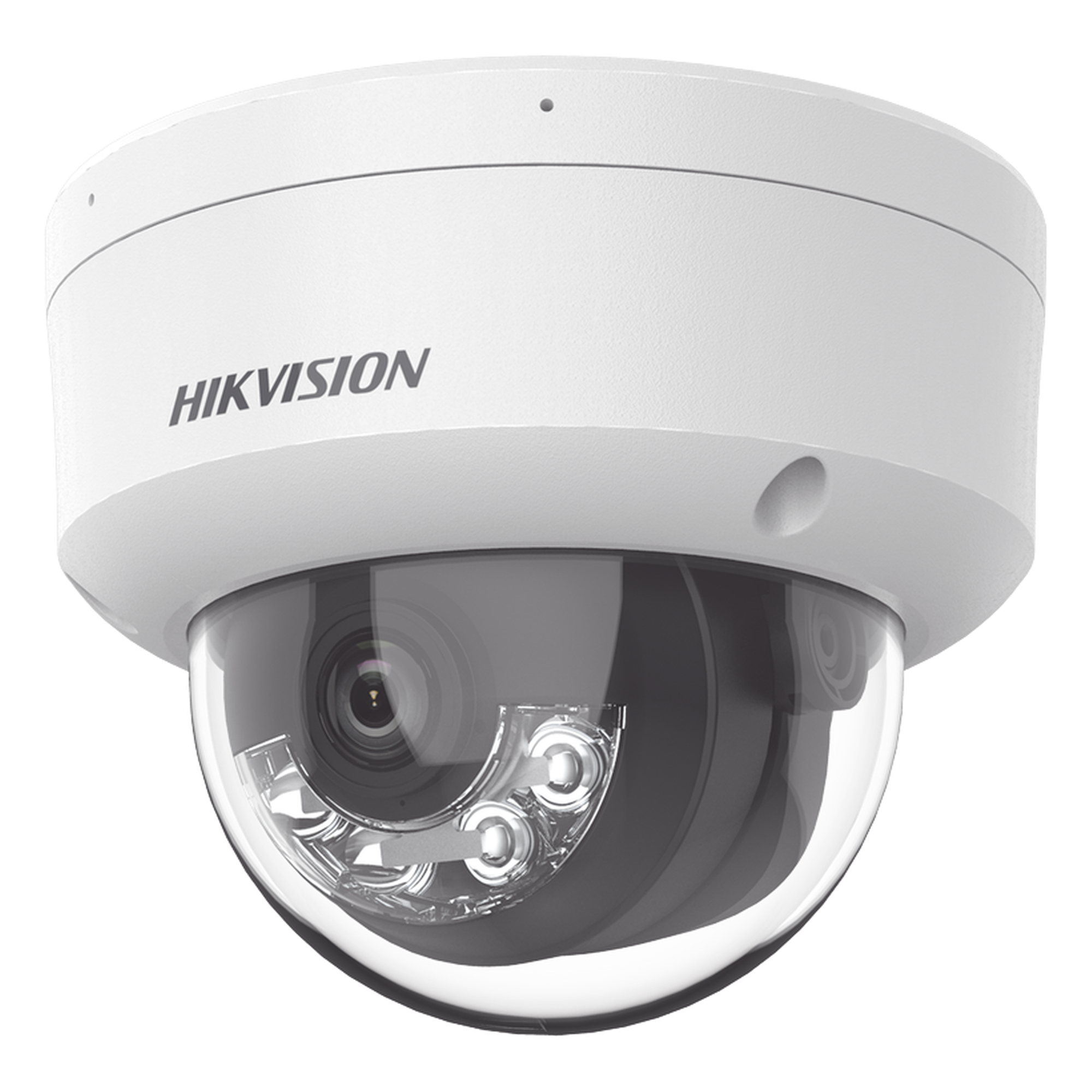 [Dual Light] Domo IP 2 Megapixel / Lente 2.8 mm / 30 mts IR + Luz Blanca / Micrófono Integrado / Antivandálico IK08 / ACUSENSE Lite / Exterior IP67 / H.265+/H.264+ / PoE / ONVIF (Profile S/T) — HIKVISION · SKU DS-2CD1123G2-LIU