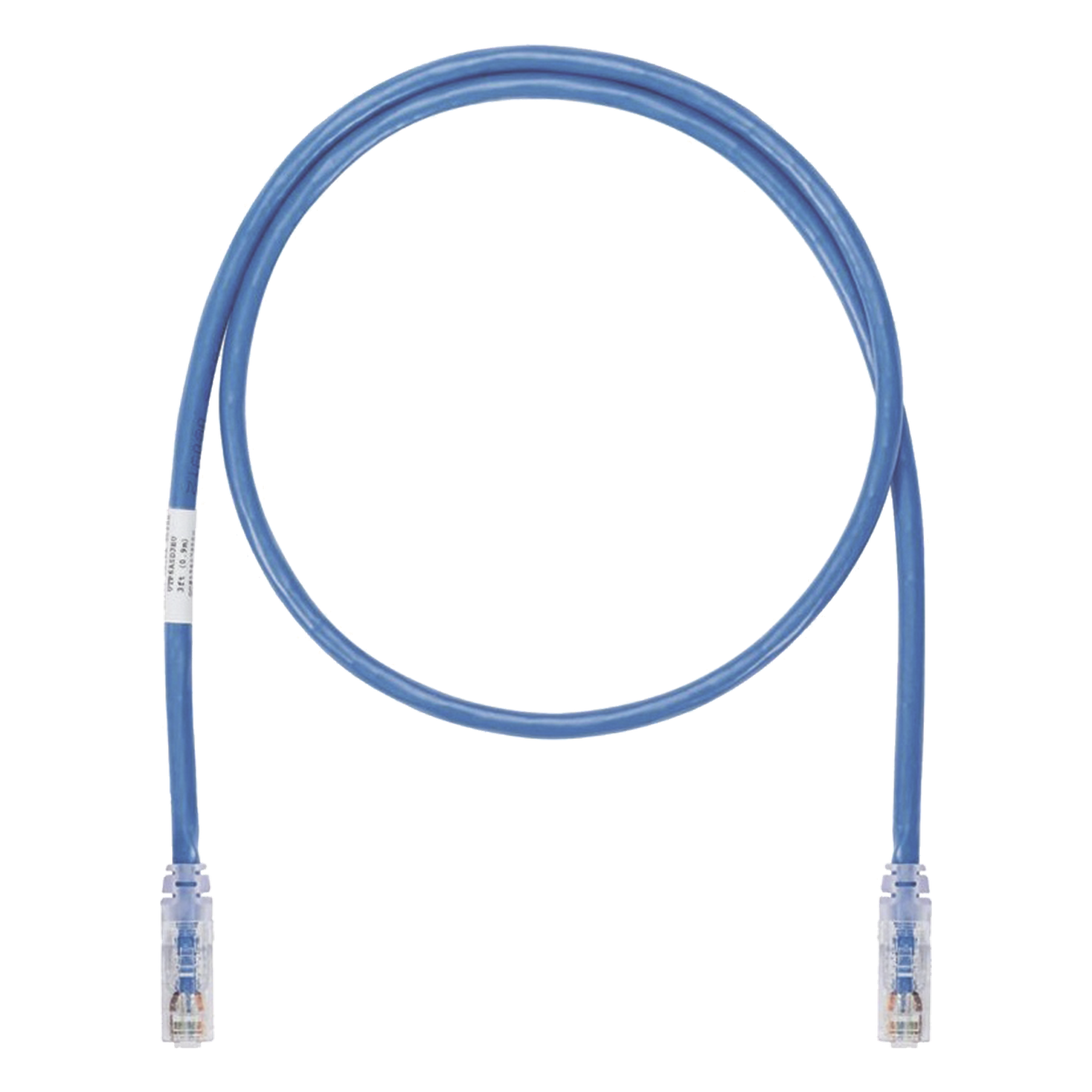 Cable de Parcheo UTP, Cat6A, 24 AWG, CM, Color Azul, 3.05 Metros (10 Pies)