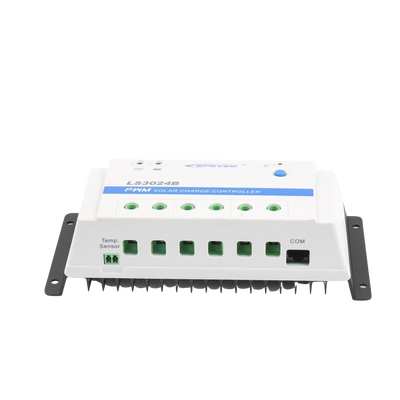 Controlador Solar PWM / 30A / 12/24V / RS-485 / Baterías Gel-AGM-Selladas / Parámetros Configurables