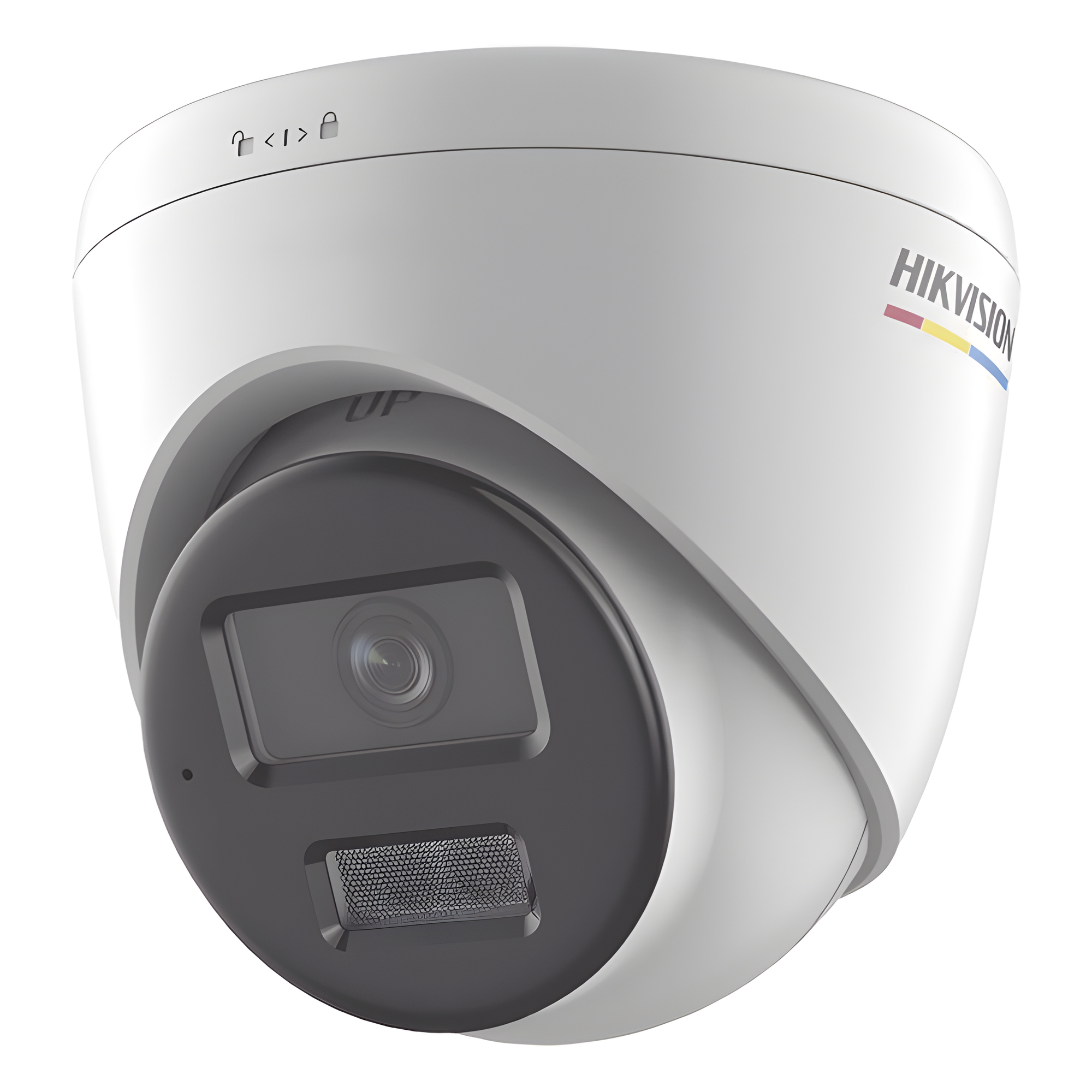 Cámara Turret IP / 4 Megapixel / Lente 2.8 mm / FOV 96° / Dual Light 30 m (98.4 ft) / WDR 120 dB / IP67 / PoE — HIKVISION · SKU DS-2CD1347G2H-LIUF