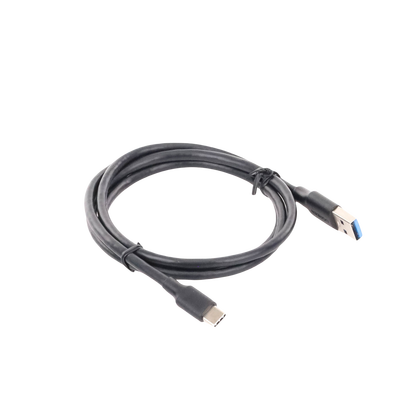 Cable USB-A a USB-C | 1 Metro | Carga y Sincronización de Datos | Carga Rápida 60W | Datos 5 Gbps | QC 3.0/2.0 | FPC | AFC | Protección Integrada | Duradero y Flexible| Caja ABS | Cubierta de TPE | Color Negro.
