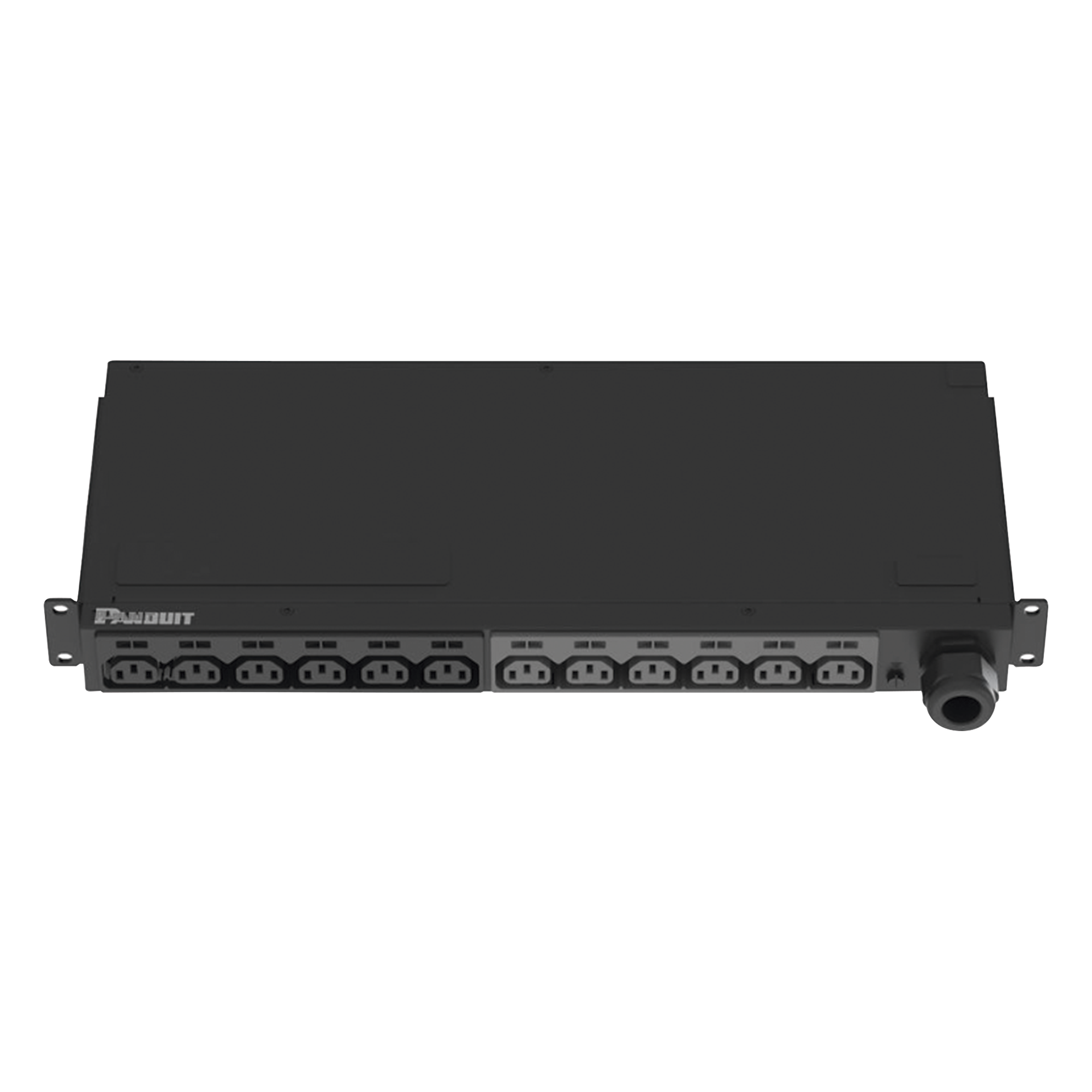 PDU Básico para Rack / 12 Contactos C13 / NEMA L6-30P / 30A 208Vca / Horizontal 1UR / Cable 3 m (9.8 ft) — PANDUIT · SKU P12B47M