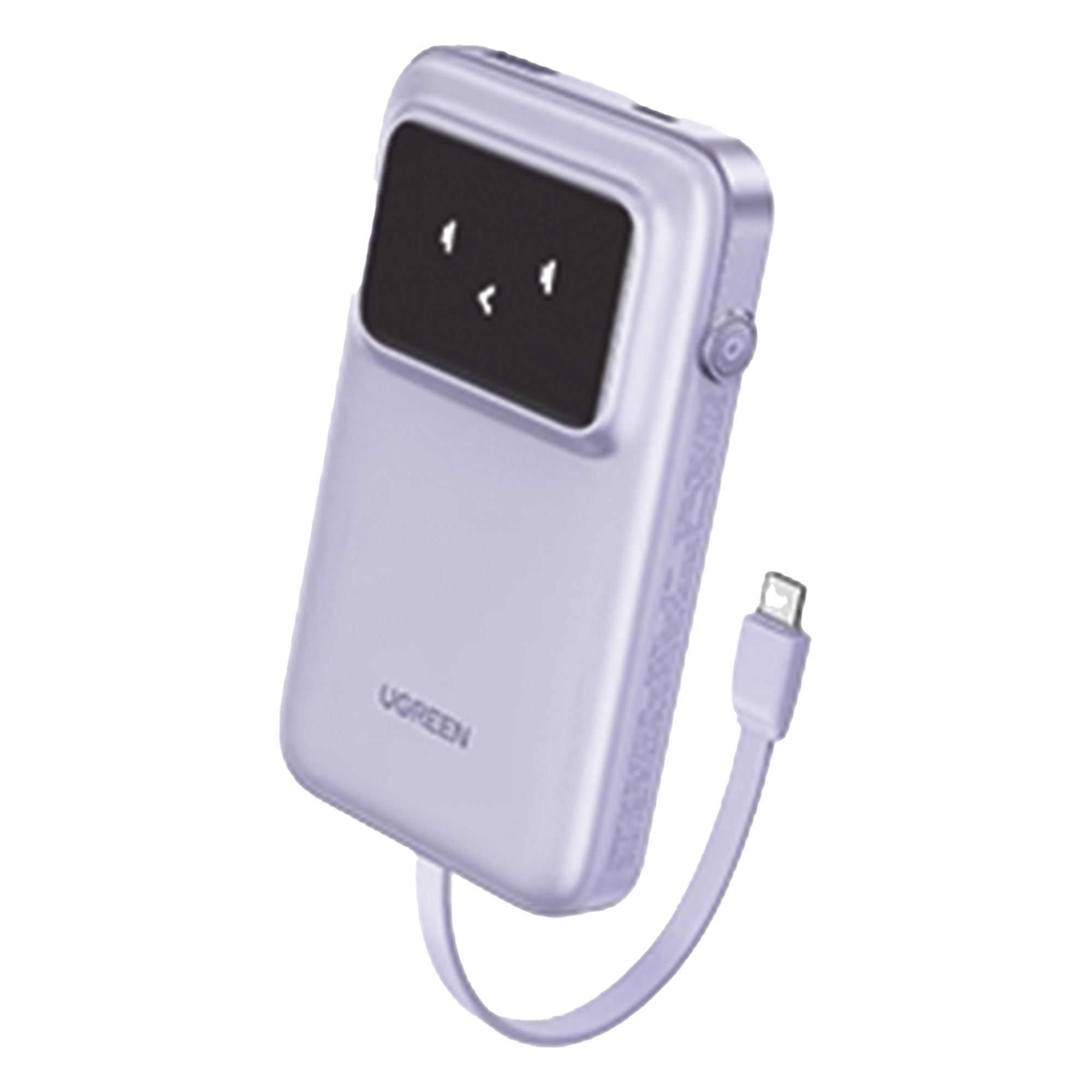 Power Bank / 10000 mAh / 30 W / Carga Bidireccional / 3 Salidas Simultáneas / Pantalla TFT / Cable USB-C Integrado / Certificación Aérea — UGREEN · SKU 35604B