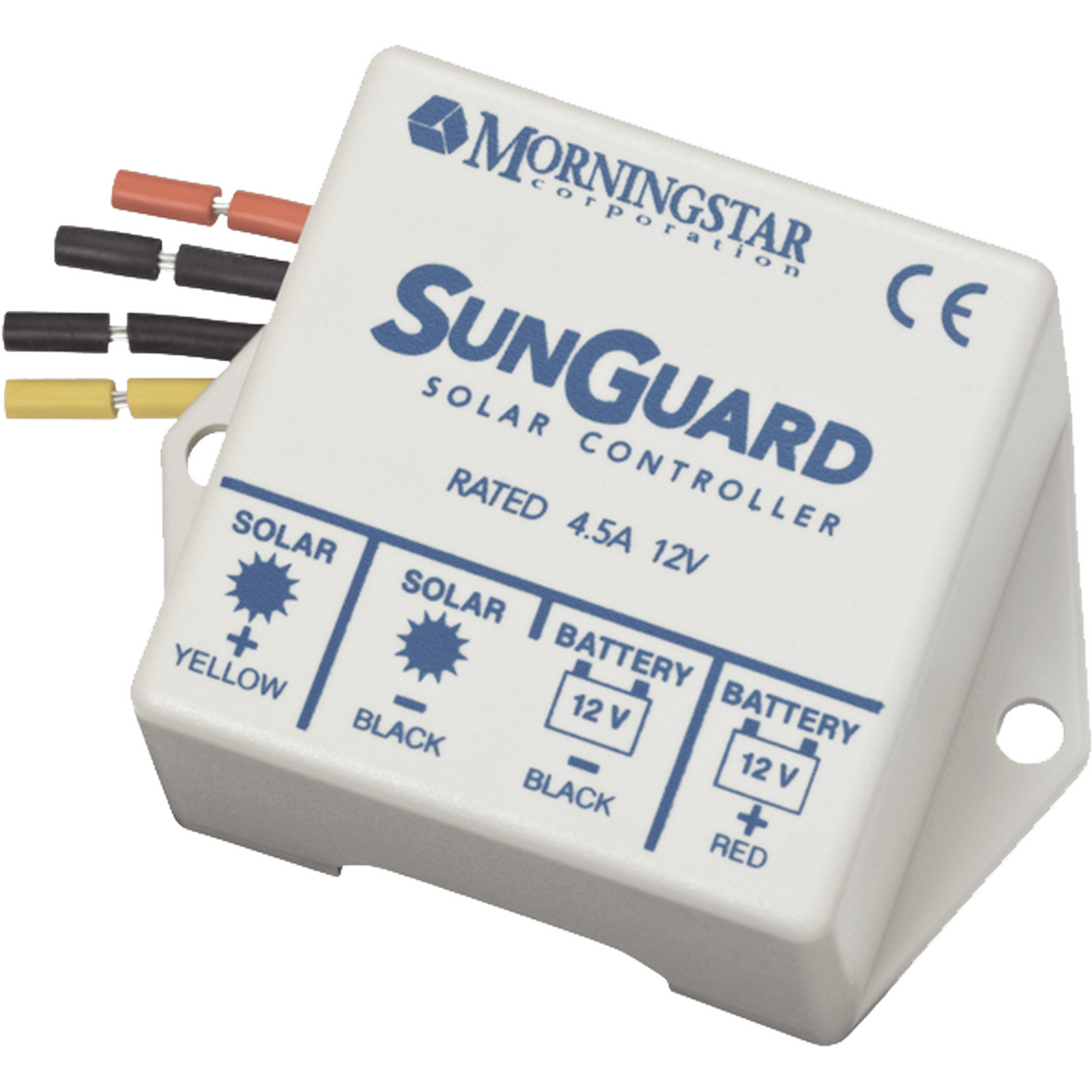Controlador de Carga Solar PWM SunGuard 4.5 A / 12 VCC / Compensación de Temperatura / 100% Estado Sólido / -40°C a +85°C
