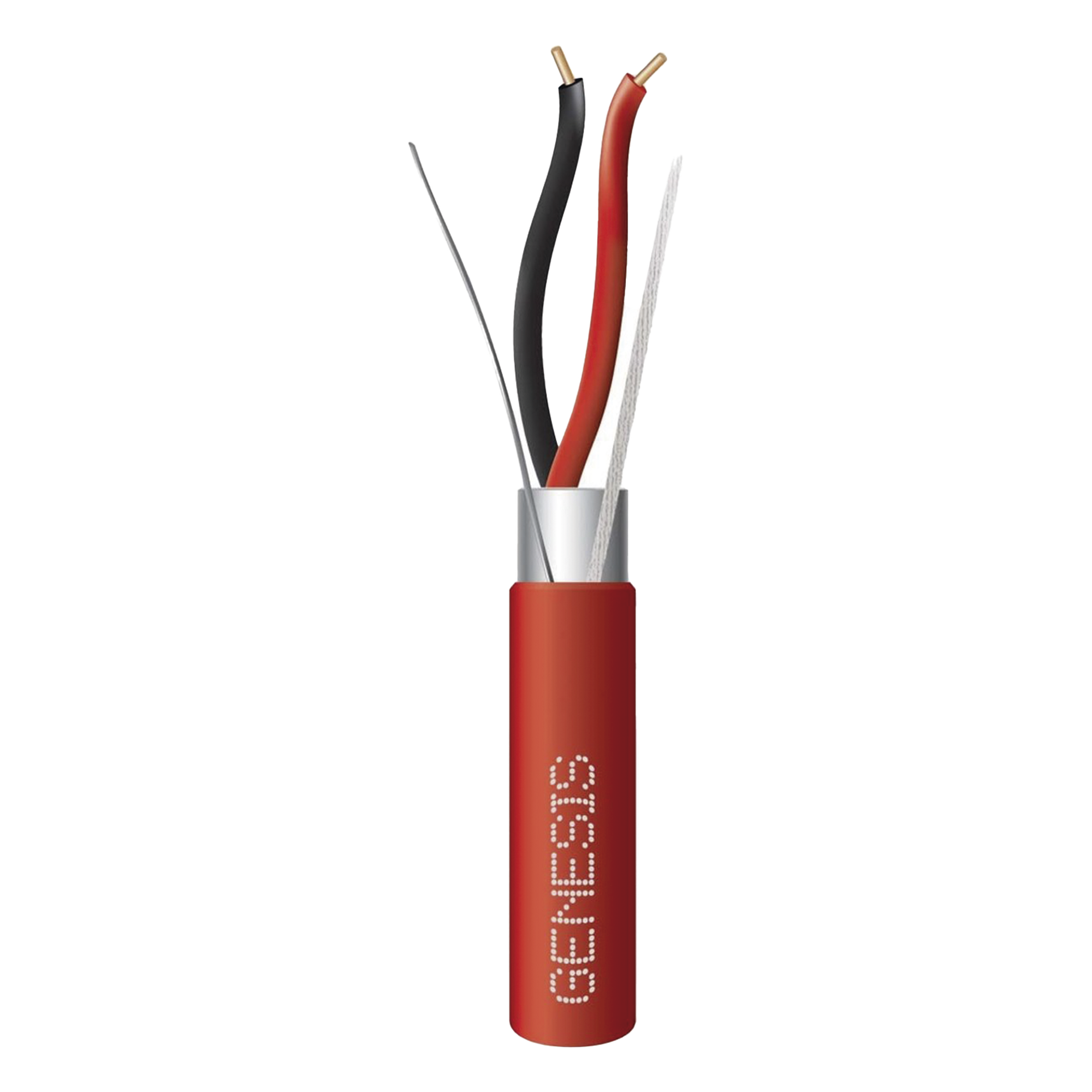 Bobina de Alambre 152 Metros (500 Pies) / 2 x 16 AWG Blindado / PLENUM / Para Alarmas de Incendio — GENESIS · SKU 4606-5504