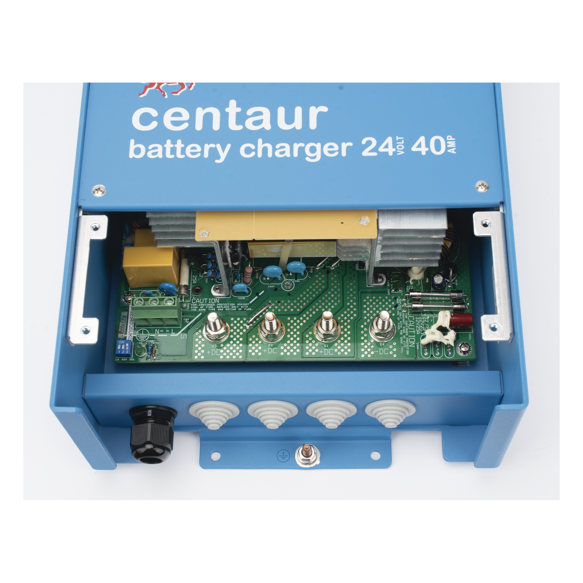 Cargador de Baterías / 24V / 40A / Tres Salidas Aisladas / Entrada Universal 90-265 VCA / Compensación de Temperatura