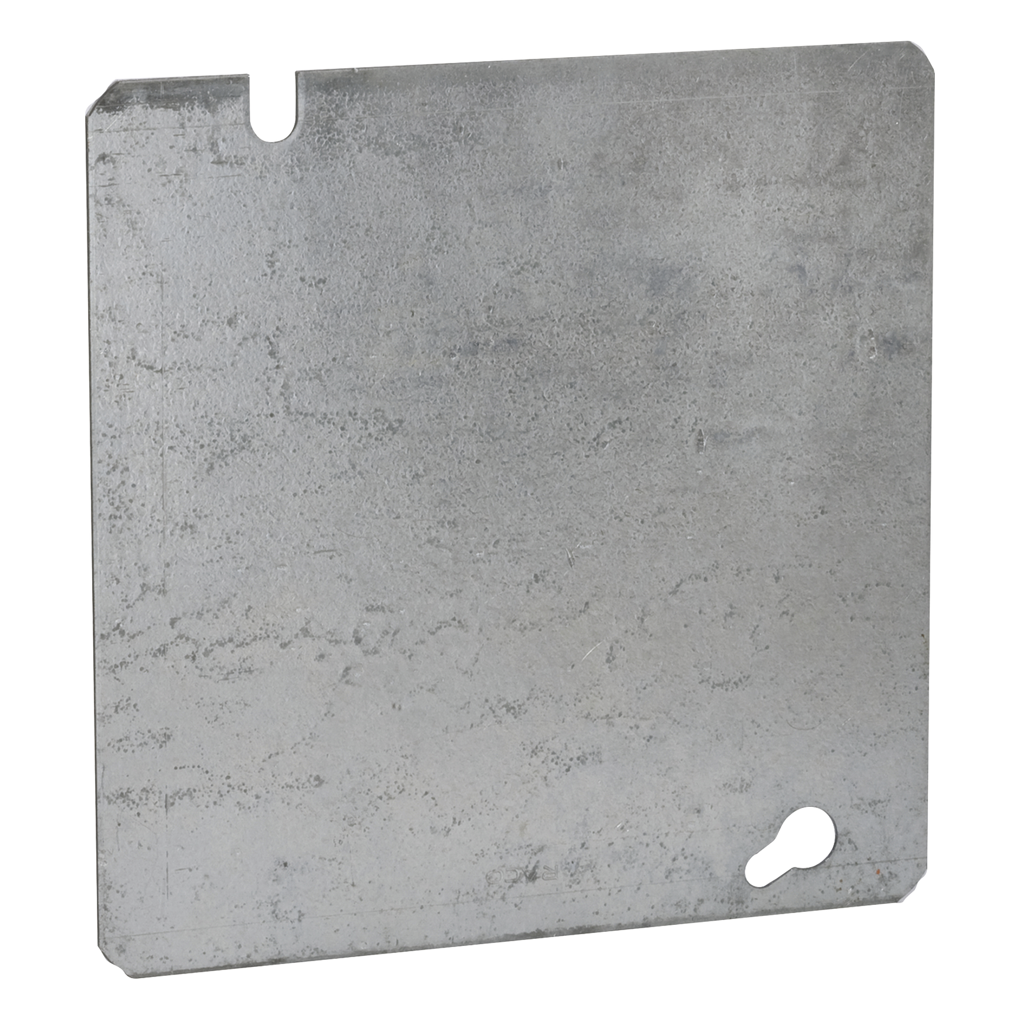 Tapa Cuadrada Ciega de Acero Galvanizado de 4 11/16". — RACO · SKU HUB-832