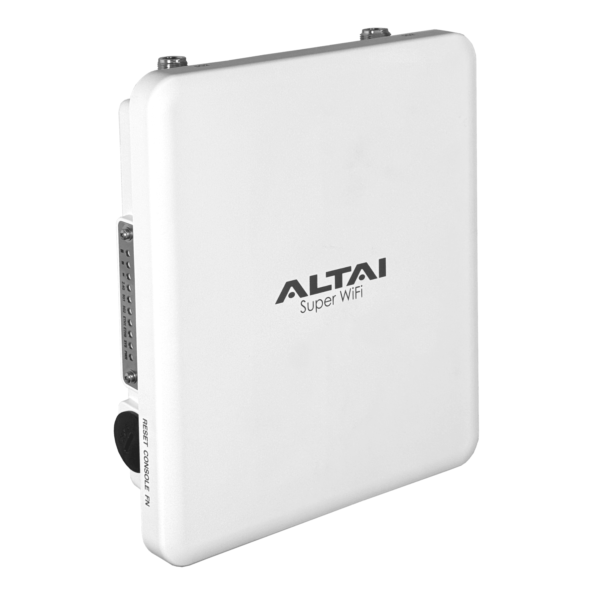 Punto de Acceso Mesh Para Exterior WiFi 6 / Tri-Radio / 4.177 Gbps / 2 Antenas Sectoriales en 2.4 y 5 GHz Integradas / 1 Radio en 5 GHz Conectorizado con 2 Conectores N Hembra/ IP67 / Compatible con WPA3 — ALTAI TECHNOLOGIES · SKU A660-S