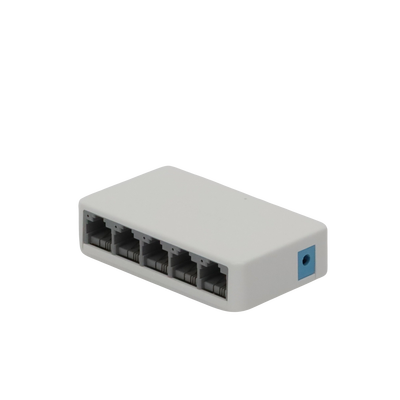Switch NO Administrable / Para escritorio / 5 puertos 10/100 Mbps / Diseño Compacto / Plug and Play